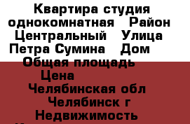 Квартира студия однокомнатная › Район ­ Центральный › Улица ­ Петра Сумина › Дом ­ 26 › Общая площадь ­ 30 › Цена ­ 1 300 000 - Челябинская обл., Челябинск г. Недвижимость » Квартиры продажа   . Челябинская обл.